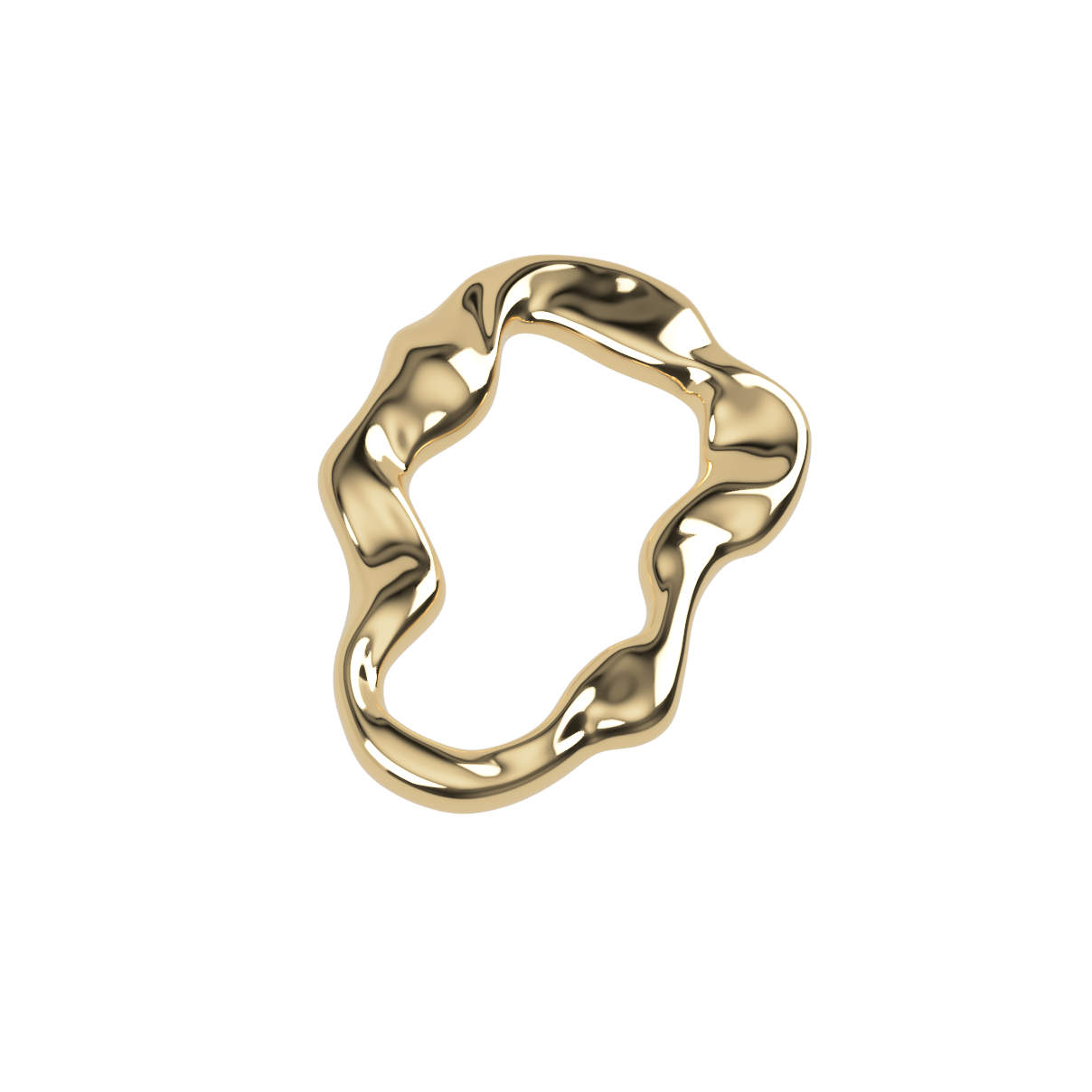 Argola Orgânico 72X52mm - 1000un