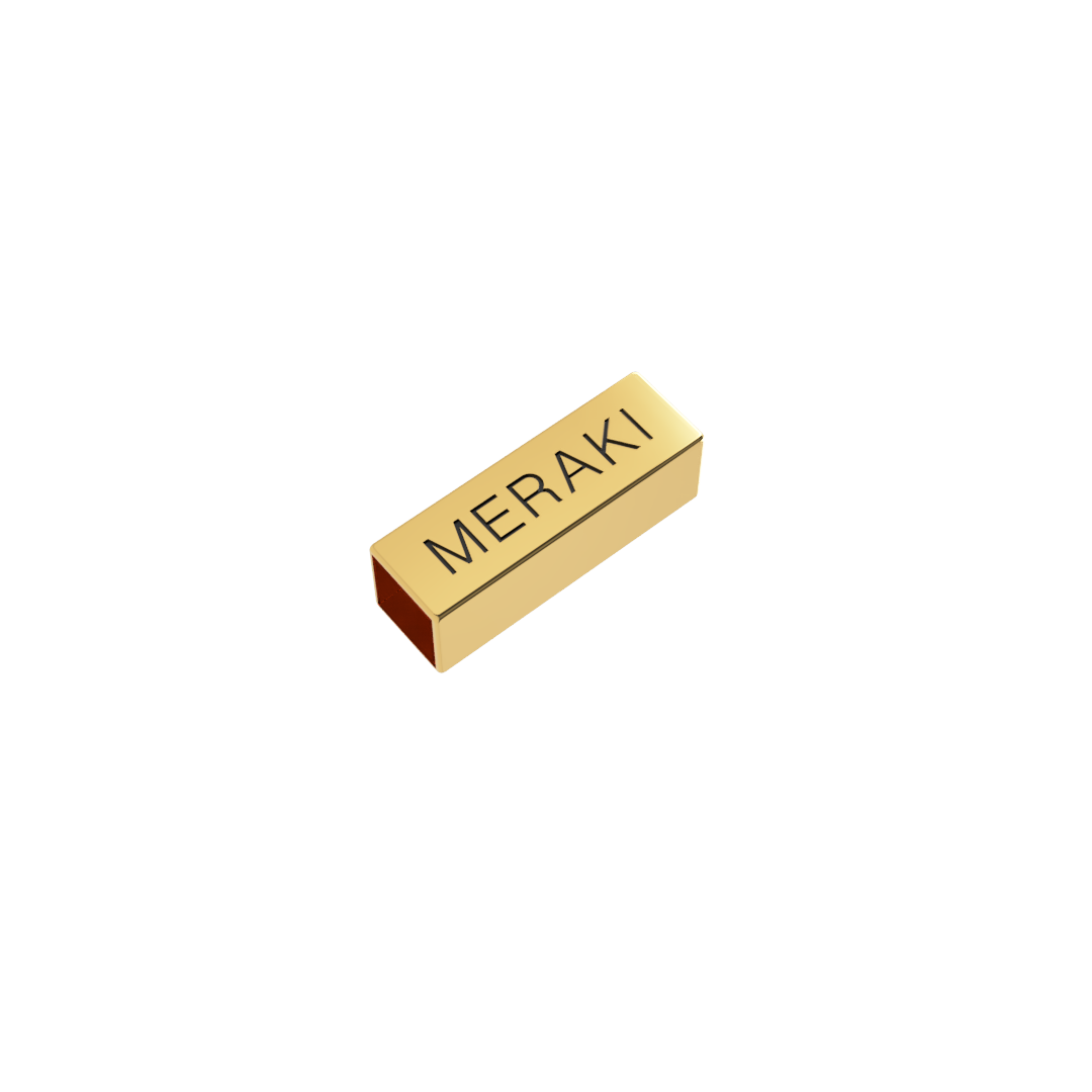 Ponteira / Entremeio Personalizado 25x8mm (4 Lados)
