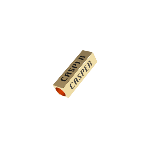 Ponteira / Entremeio Personalizado 25x7mm (4 Lados)