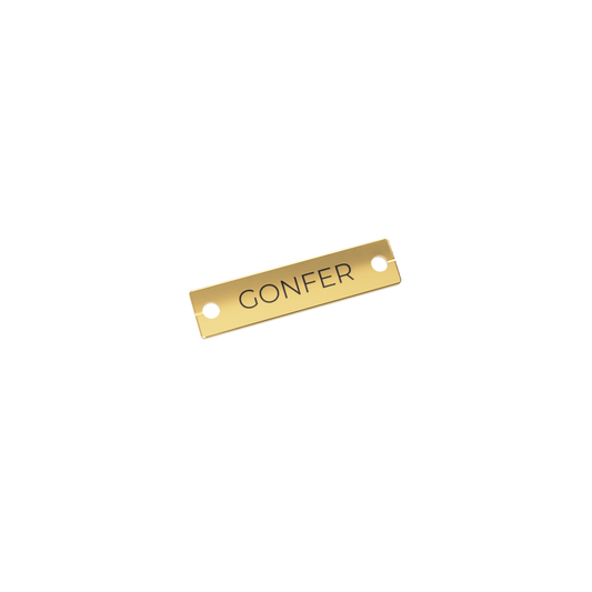 Etiqueta de metal Personalizada 25x6mm