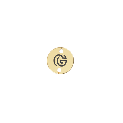 Etiqueta Medalha Personalizada 10mm (1 Lado, 2 Furos)