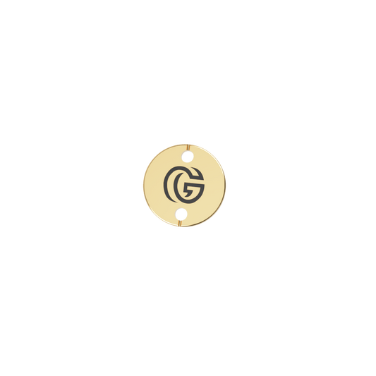 Etiqueta Medalha Personalizada 10mm (1 Lado, 2 Furos)