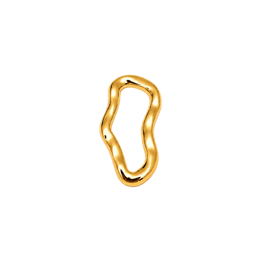 Argola Orgânica 50x25mm - 10un